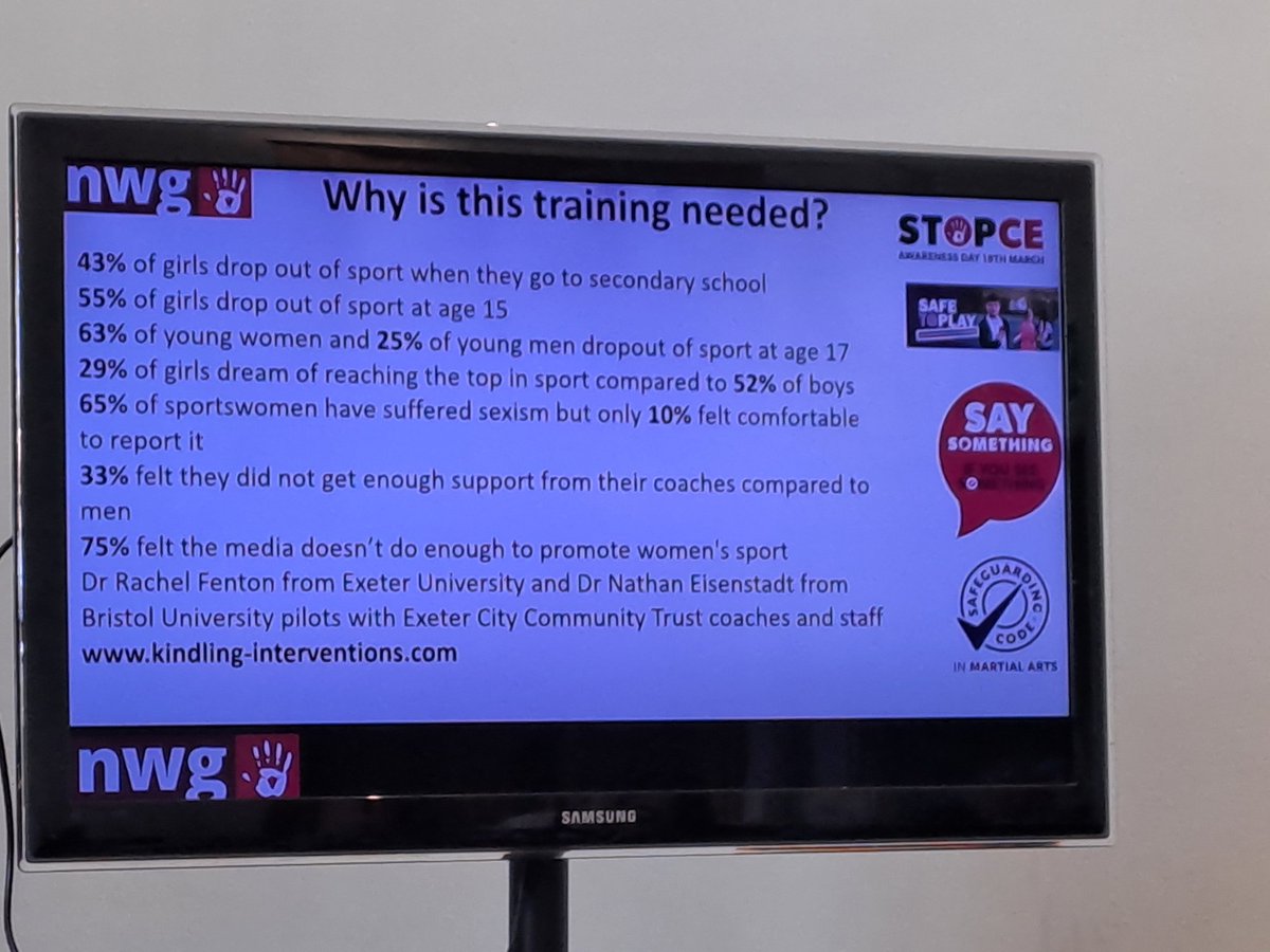 Active Cornwall (@cornwall_active) on Twitter photo Our Sport Welfare Officer arranged Active Bystander Intervention training with <a href="/NatWorGroup/">NWG Network</a> this week for our team & 25 sports club & NGB representatives #Cornwall, free thanks to funding from <a href="/Sport_England/">Sport England</a>. See how she can support you: activecornwall.org/welfare-and-sa…
<a href="/ActivePartners_/">Active Partnerships</a> Our Sport Welfare Officer arranged Active Bystander Intervention training with <a href="/NatWorGroup/">NWG Network</a> this week for our team & 25 sports club & NGB representatives #Cornwall, free thanks to funding from <a href="/Sport_England/">Sport England</a>. See how she can support you: activecornwall.org/welfare-and-sa…
<a href="/ActivePartners_/">Active Partnerships</a>