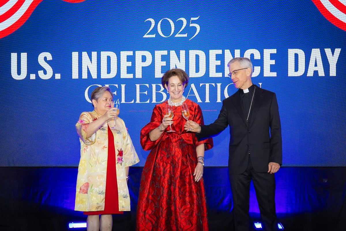 Let us raise a glass 🥂 to the values that unite us, the future we’ll shape together, and the enduring promise of the Fourth of July! #USFourthOfJulyPH