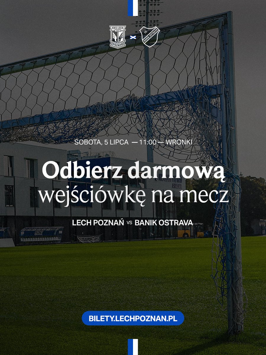 Mistrzowie Polski w sobotę rozegrają ostatni sparing  ⚔️ O 11:00 we Wronkach zmierzymy się z Banikiem Ostrawa. Mecz jest otwarty dla kibiców, ale - ze względu na imprezę niemasową - trzeba pobrać darmowy bilet.

Jak to zrobić? 🎫 Zaloguj się na swoje konto na