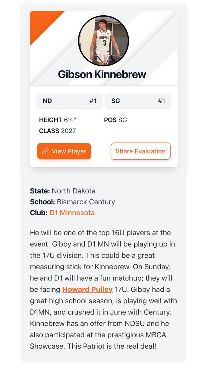 markkinnebrew (@markkinnebrew) on Twitter photo Gearing up for the final stretch. Keep up the hard work young man.
<a href="/KinnebrewGibson/">Gibson Kinnebrew</a>
<a href="/DaksHoops/">DAK Hoops</a>
<a href="/PrepHoopsDakota/">Prep Hoops Dakotas</a>
<a href="/adidasD1MN/">D1 Minnesota</a> Gearing up for the final stretch. Keep up the hard work young man.
<a href="/KinnebrewGibson/">Gibson Kinnebrew</a>
<a href="/DaksHoops/">DAK Hoops</a>
<a href="/PrepHoopsDakota/">Prep Hoops Dakotas</a>
<a href="/adidasD1MN/">D1 Minnesota</a>