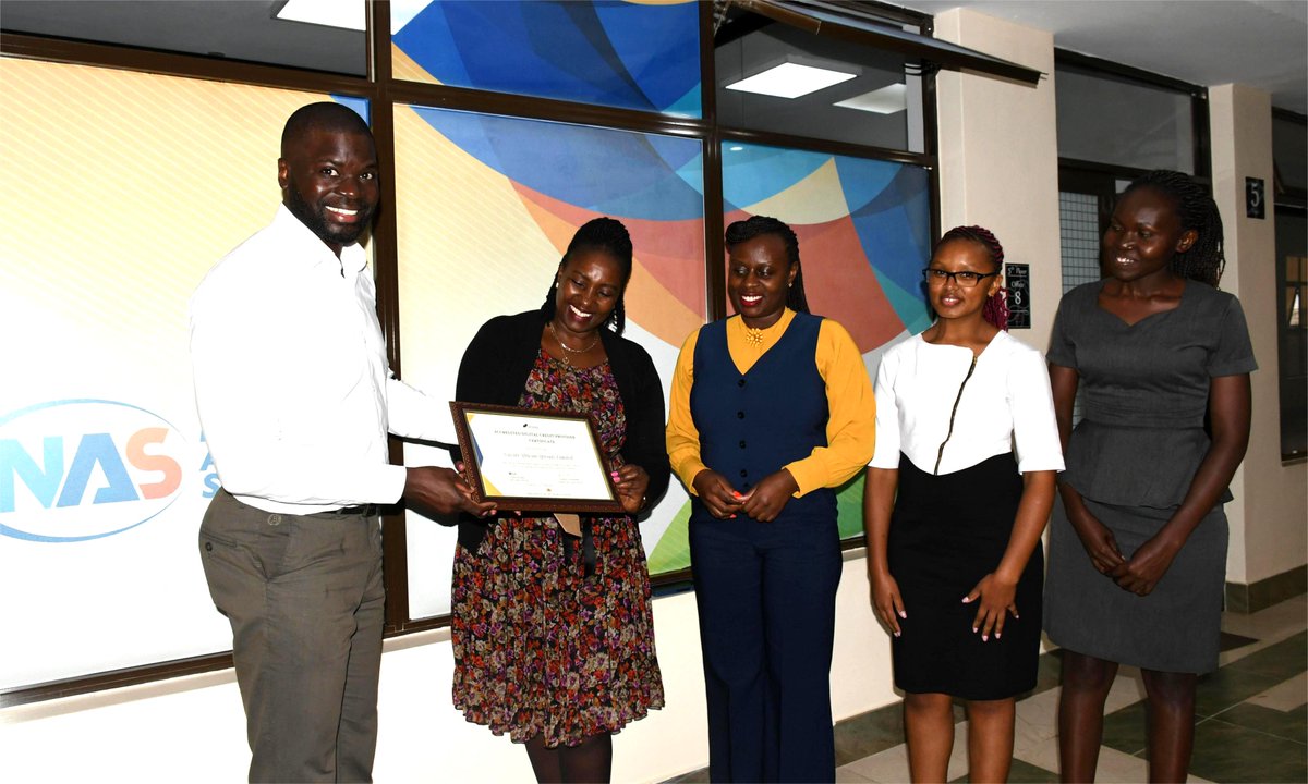<a href="/MetropolCRB/">Metropol CRB</a>  Head of Corporate Affairs, Catherine Magua, presents a DCP Congratulatory Certificate to Nawiri African Sprouts Limited CEO, Raphael Opiyo, in recognition of their recent milestone of being granted a Digital Credit Provider license by the CBK.

The partnership
