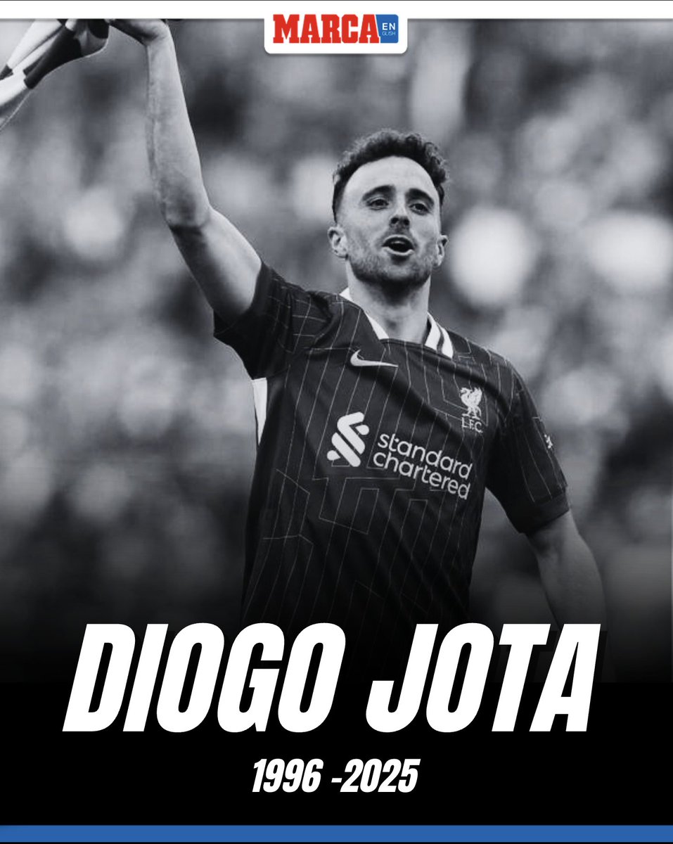 Diogo Jota dies at 28 in a car crash in Spain. His brother André