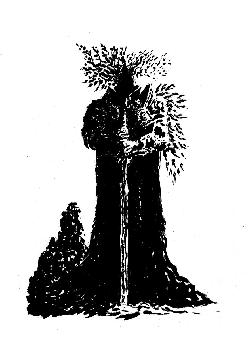 Ceremonial Armour. Ink on paper.