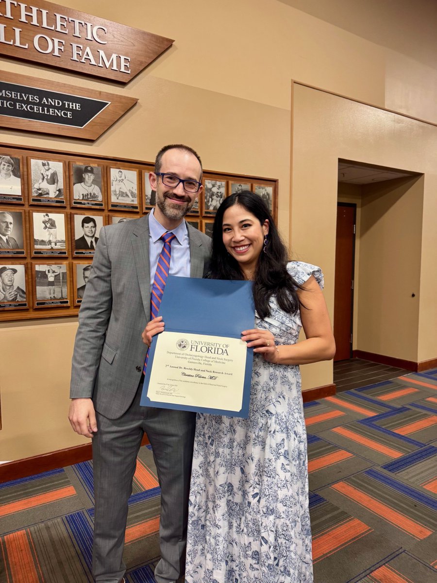 The 2nd Annual Dr. Reschly Head &amp; Neck Research Award is given to the resident with the top H &amp; N research project presented at a national meeting. Dr. Christina Palomo wins for her exceptional work on Transoral Submandibular Gland Excision with Dr. Jimmy Brown.  Congratulations!