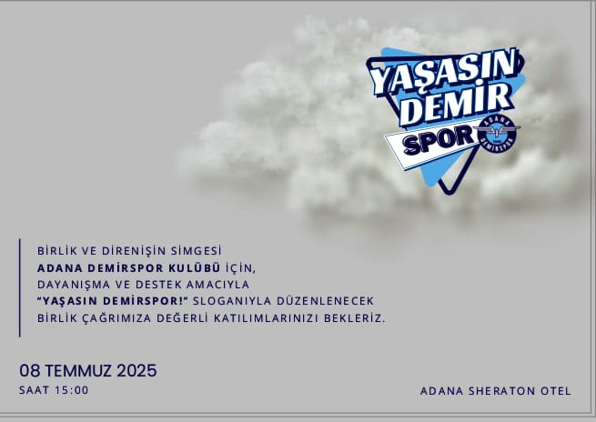 yyyorumcu's tweet photo. Adana Demirsporlu taraftar kardeşlerime nazik davetleri için çok teşekkür ediyorum....Dayanışnayı güçlendirmek adına 8 Temmuz da bende orada olacağım..... https://t.co/IxnBs1dtc6