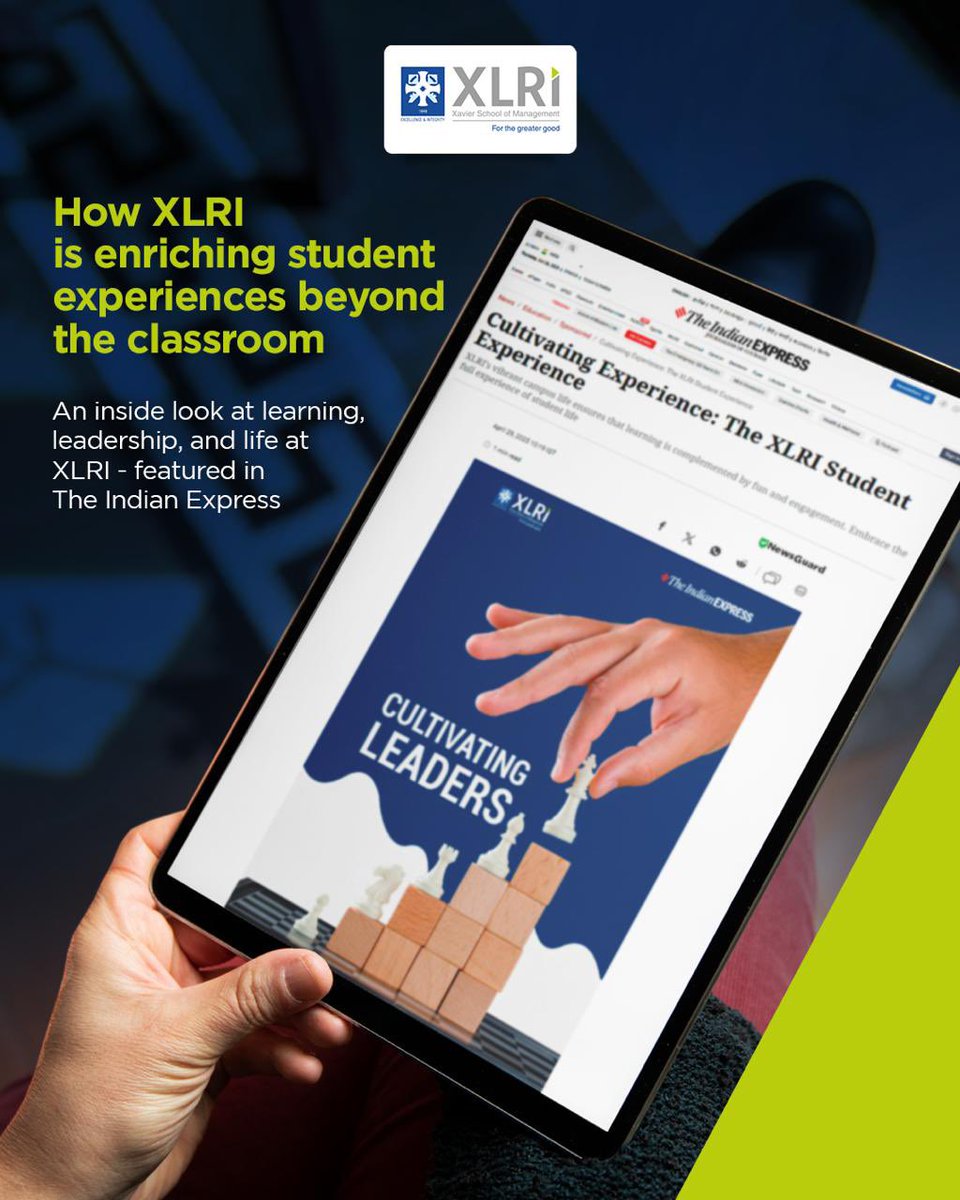 XLRI redefines education beyond textbooks, blending academics, leadership, social impact, and vibrant campus life to shape future-ready leaders and transformative student journeys.
Read more on The Indian Express.
#XLRI #Leadership #StudentLife