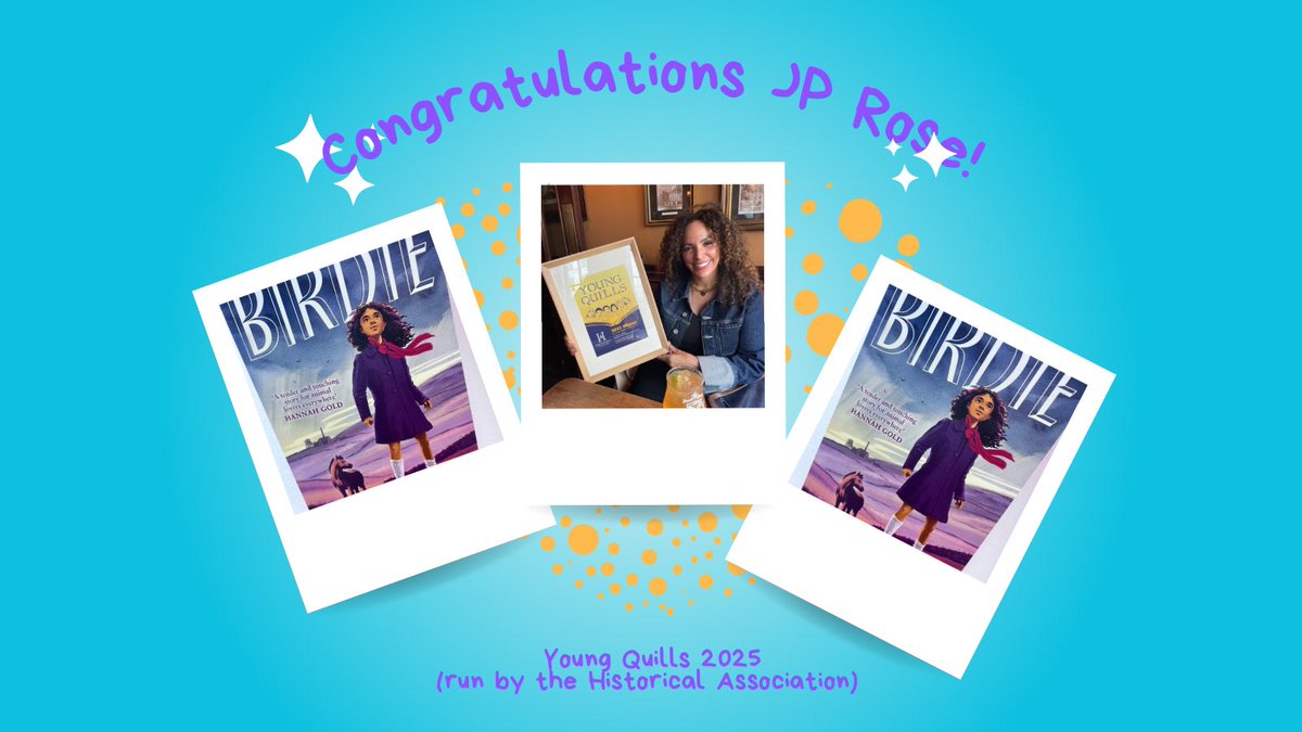 Letterbox Library (@letterboxlib) on Twitter photo 🐴Birdie triumphed!!!
Congratulations <a href="/jprosewriter/">Jacqui Rose - JP Rose - a writer of sorts</a>
What a fabulous Winner of the Young Quills Historical Fiction Award- 🐴Birdie triumphed!!!
Congratulations <a href="/jprosewriter/">Jacqui Rose - JP Rose - a writer of sorts</a>
What a fabulous Winner of the Young Quills Historical Fiction Award-
