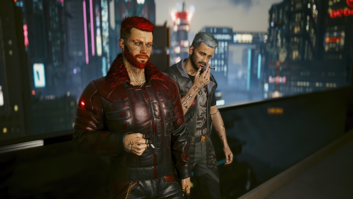 IAmJustMatthew's tweet image. Matt has meet a new choom in Night City! His name is V, and they will probably be good friends 😼
OC by @YourChoom_V