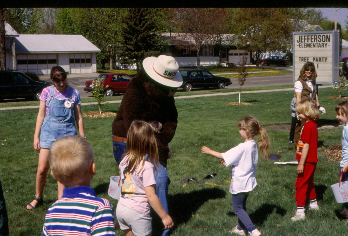 Back in the day, we got a special visit from our friend Smokey the Bear! 

#ThrowbackThursday