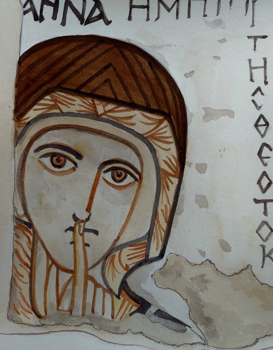 jayceek33's tweet image. My version of a portrait of St Anne by an unknown artist in Nubia.
@StudioTeaBreak
#PortraitChallenge