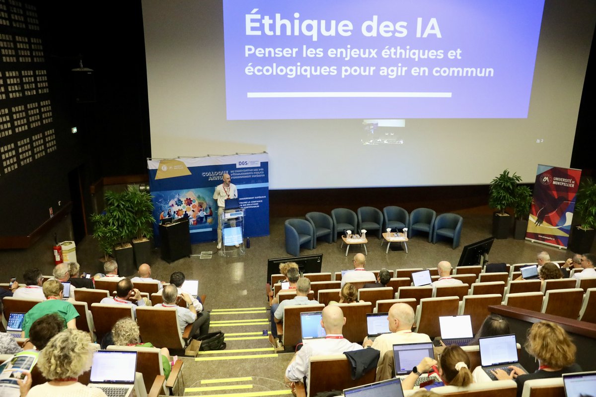 #DGS 🗣️ | L'UM accueille les 03- 04/07 le colloque annuel de l’Association des Directeurs Généraux des Services des établissements publics d’enseignement supérieur sur le thème: L’#IA &amp; l’Enseignement Supérieur : construire la confiance et bâtir des solutions d’usage responsables