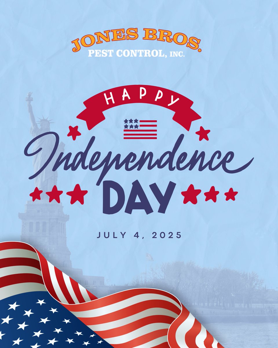 Jones Brothers Pest Control (@jonesbrospest) on Twitter photo ❤️ Feeling extra proud to be American today. Let’s celebrate the freedom we all share.
#FourthOfJuly #FreedomCelebration #LandOfTheFree #HomeOfTheBrave ❤️ Feeling extra proud to be American today. Let’s celebrate the freedom we all share.
#FourthOfJuly #FreedomCelebration #LandOfTheFree #HomeOfTheBrave