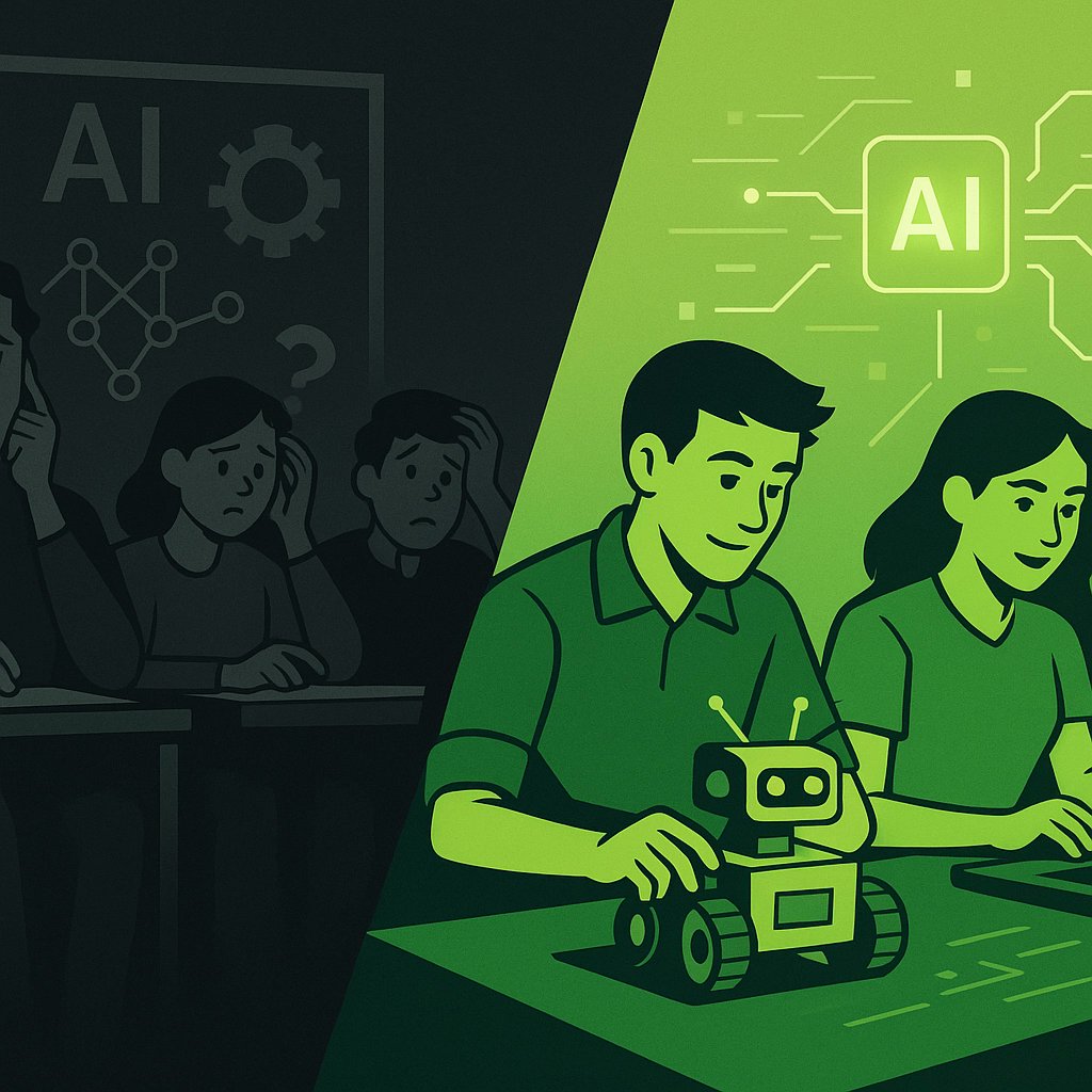 jefferydhughes's tweet image. While schools scramble to keep up with AI, our students are ALREADY leading the way.
They're not just learning about AI—they're building it. Creating with it. Mastering it.
Future-ready? Our kids ARE the future.
#SkillSamurai #AIEducation