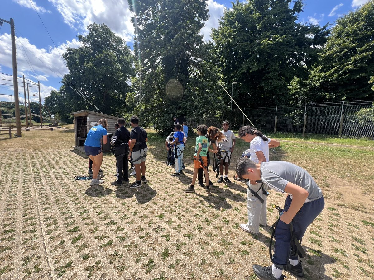 JBprimaryschool's tweet photo. A tasty lunch and next up is the 3G Swing! Harnessed ahoy! Lots of encouragement will be needed as each pair will need to be brave! @PGLTravel https://t.co/KjHW4rlyIk