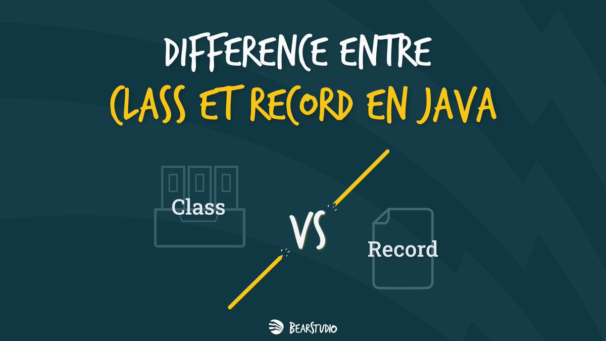 _BearStudio's tweet image. Quelles sont les différences entre les #class et les #record en #Java ?
Pour mieux comprendre ces concepts (et savoir quand utiliser quoi), allez lire l'article de @ZMkassmi sur notre blog !
👉 bearstudio.fr/blog/actualite…
#Java #développement #programmation
Bonne lecture !
