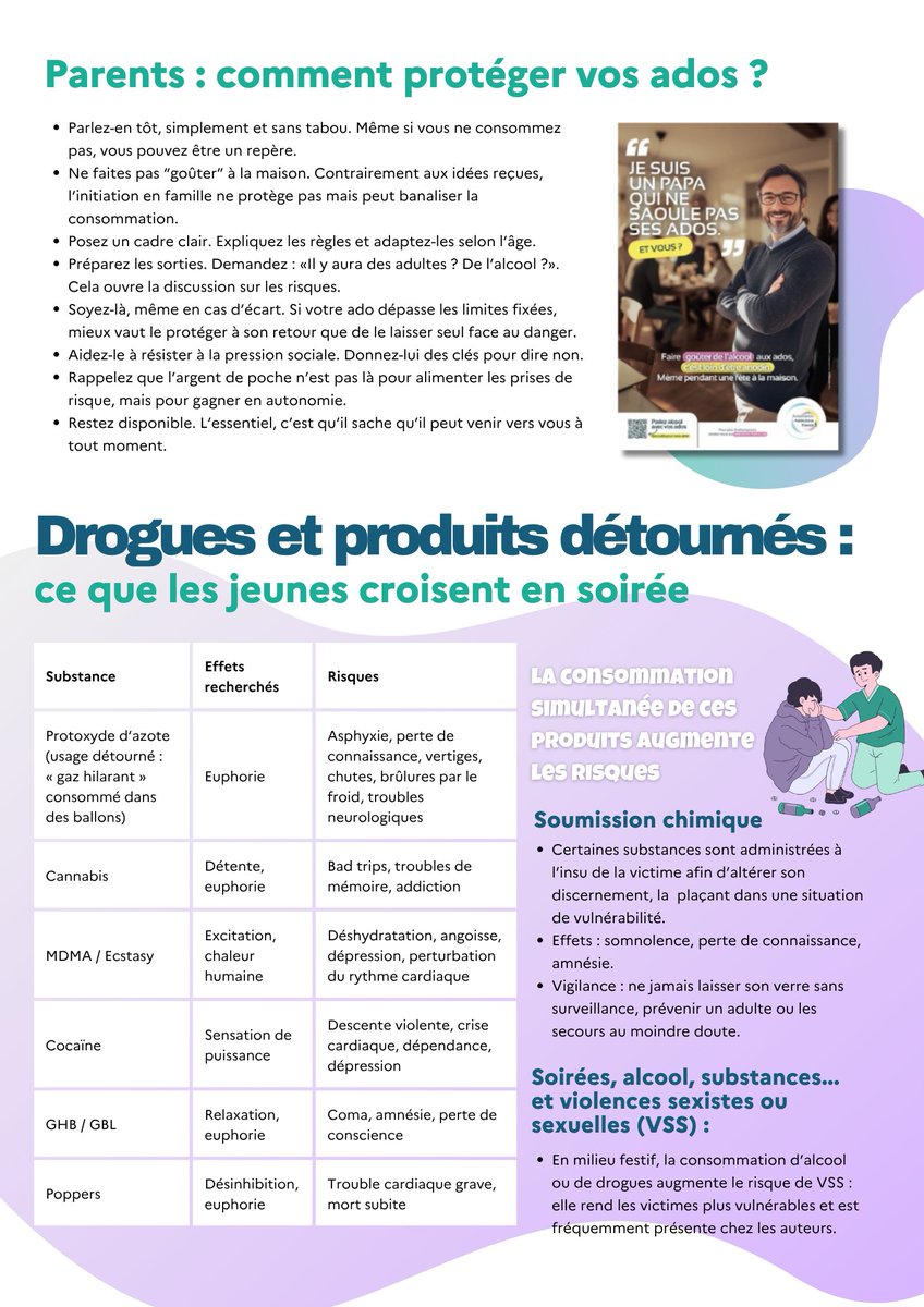 Prefet49's tweet image. 👨👩👧 Protégeons nos enfants des risques liés à l'alcool et aux drogues |
Dans le cadre du plan départemental de prévention de la délinquance, le préfet de Maine-et-Loire, Philippe CHOPIN, s’adresse aux parents : vous avez un rôle clé à jouer ! ⤵️