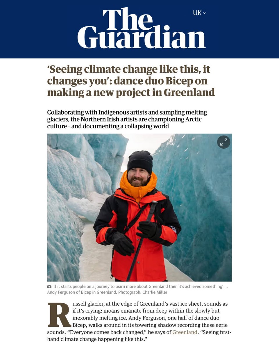 IMPALAMusic's tweet image. 🌍 @feelmybicep & @ninjatune are leading the way on sustainability and EDI. Their new album Takkuuk was created in Greenland using renewable energy and low-carbon methods, featured here in @guardian. 🌱
Read more 👉 lnkd.in/eh2bMMt6