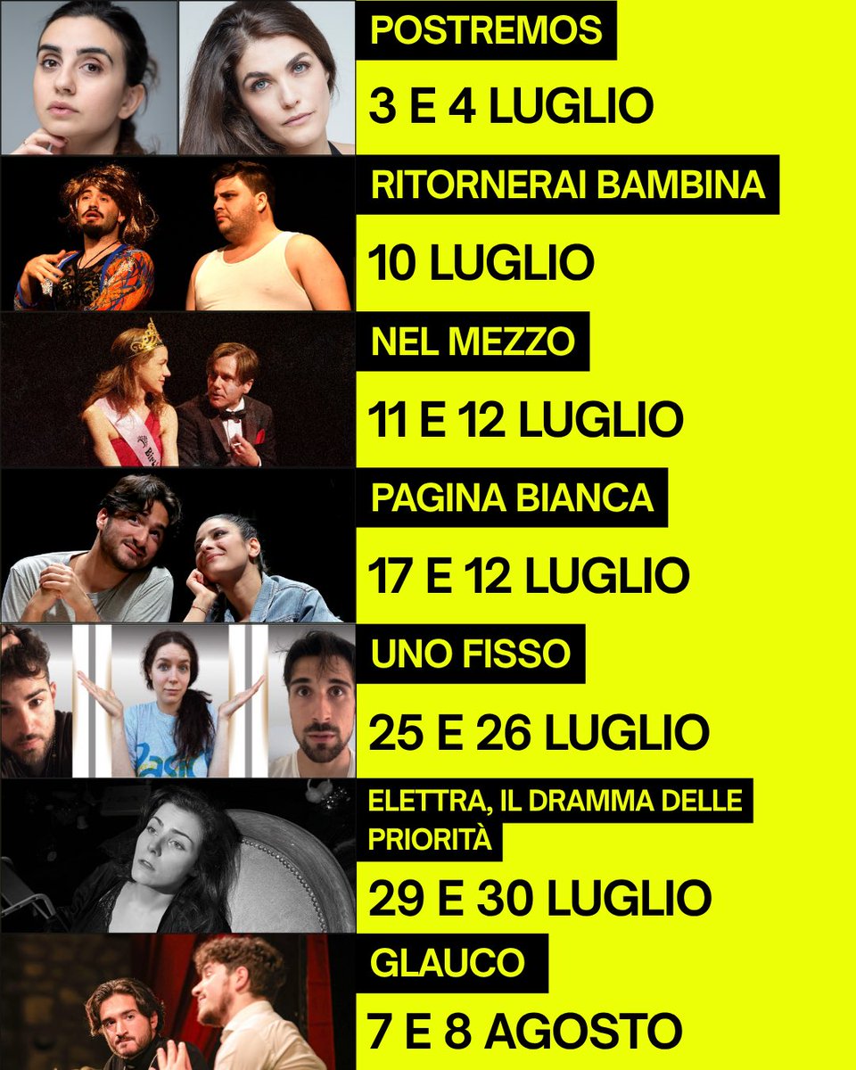 🎭 𝗧𝗢𝗥𝗕𝗘𝗟𝗟𝗔𝗠𝗢𝗡𝗔𝗖𝗔𝗧𝗘𝗔𝗧𝗥𝗢 𝗢𝗙𝗙 𝗙𝗘𝗦𝗧𝗜𝗩𝗔𝗟

Il nome è lungo, ma il messaggio è semplice:
💥 7 spettacoli
🎙️ Tutti firmati da giovani compagnie 
📍 Solo al Teatro Tor Bella Monaca

🎟️ Programma completo sul nostro sito ► teatriincomune.roma.it/teatro-tor-bel…
