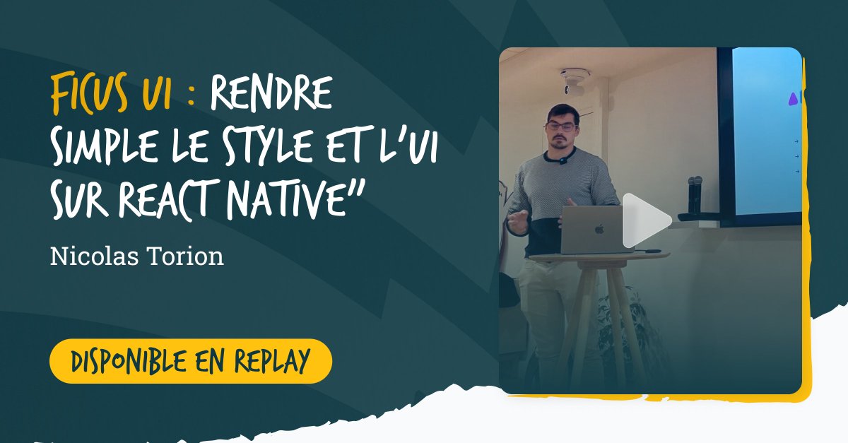 _BearStudio's tweet image. Le talk de @NicoTotor, lors du meetup de @ZTechConnection, est dispo sur YouTube !
Il y présente #FicusUI 🌿, notre lib #OpenSource maison, conçue pour simplifier la gestion du style dans vos apps #ReactNative.
Dispo juste ici 👉 youtu.be/kuDD20M8Czs?si…