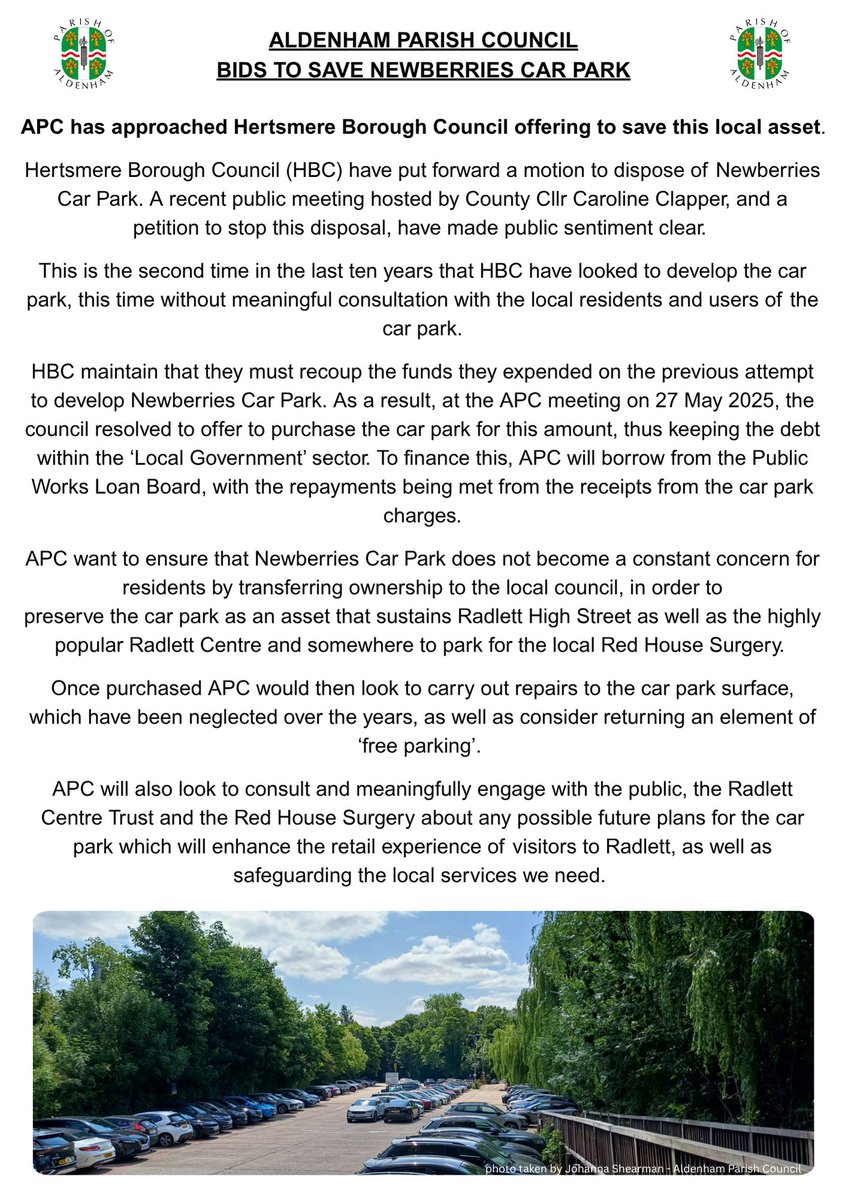 Aldenham Parish Council (@aldenhampc) on Twitter photo 