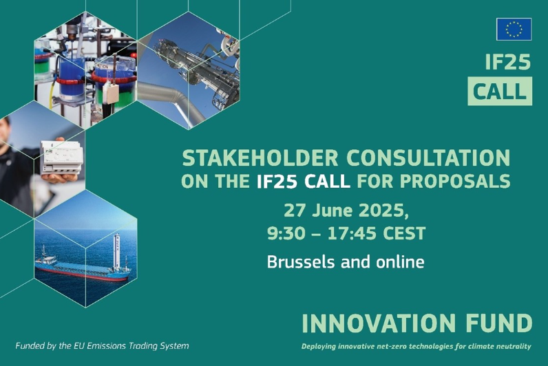 💡 The Directorate-General for Climate Action (DG CLIMA) hosted the "Innovation Fund: Stakeholder Consultation Event on the #IF25 Calls for Proposals" on June 27, 2025, which was attended on-site by the H2IF coordinator Federico Spadaro and the consortium.