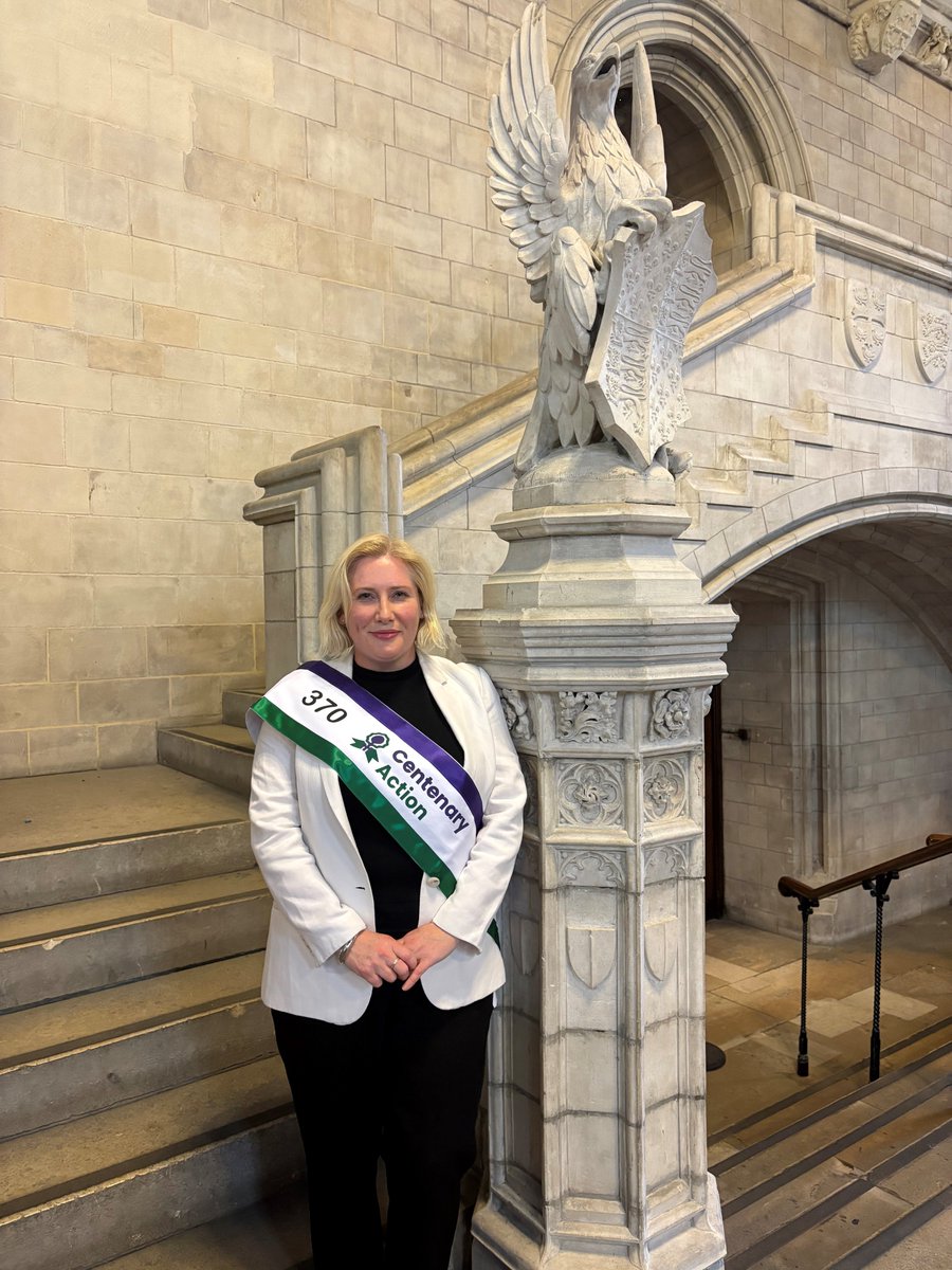 This week we marked 97 years since women won the vote on equal terms with men. 

Each female MP received a personalised sash by <a href="/RemakeNewport/">RE:MAKE Newport</a>, marking their place in the history of #WomenInParliament.