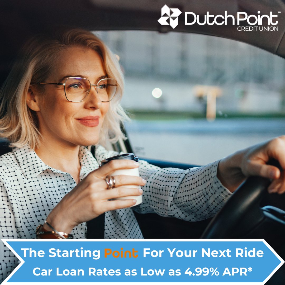 DutchPointCU's tweet image. 🚗💨 Jumpstart Your Journey!
Ready for your next ride?
Finance your auto loan with rates as low as 4.99% APR* and get a jump starter with air compressor to power every point of your journey.
👉 bit.ly/3Ve1Krb
#AutoLoan #CarLoan #DutchPointCU #DriveConfident