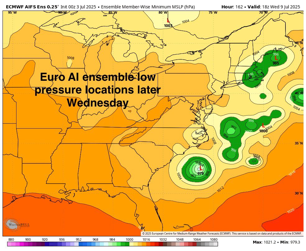 Good morning! Quite a bit of fog developed this morning near and along the shoreline. Some of it remains as I type this but it should be burning off shortly. 

No major changes to the forecast. Hot today inland…and thunderstorms will pop this afternoon into evening (maybe even