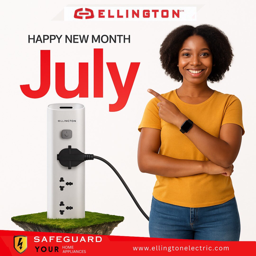 ellington_daily's tweet image. Wishing you a prosperous and fulfilling second half of the year. Thank you for being part of our journey, we look forward to serving you even better! 💡✨

#HappyNewMonth #thanksforsupport #loyaltyandsupport #surgeprotector #ellingtonelectric