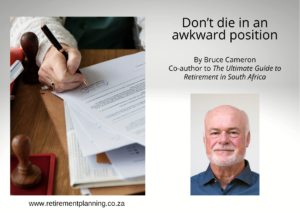 retireguide's tweet photo. “Don’t die in an awkward position,’ says will and estate specialists, Capital Legacy.”
Everyday thousands of South Africans wake up blissfully unaware that it could be their last day. 

Read more https://t.co/CZEa1sZ61c

@ascor_wealth https://t.co/1qiOIBj8oU