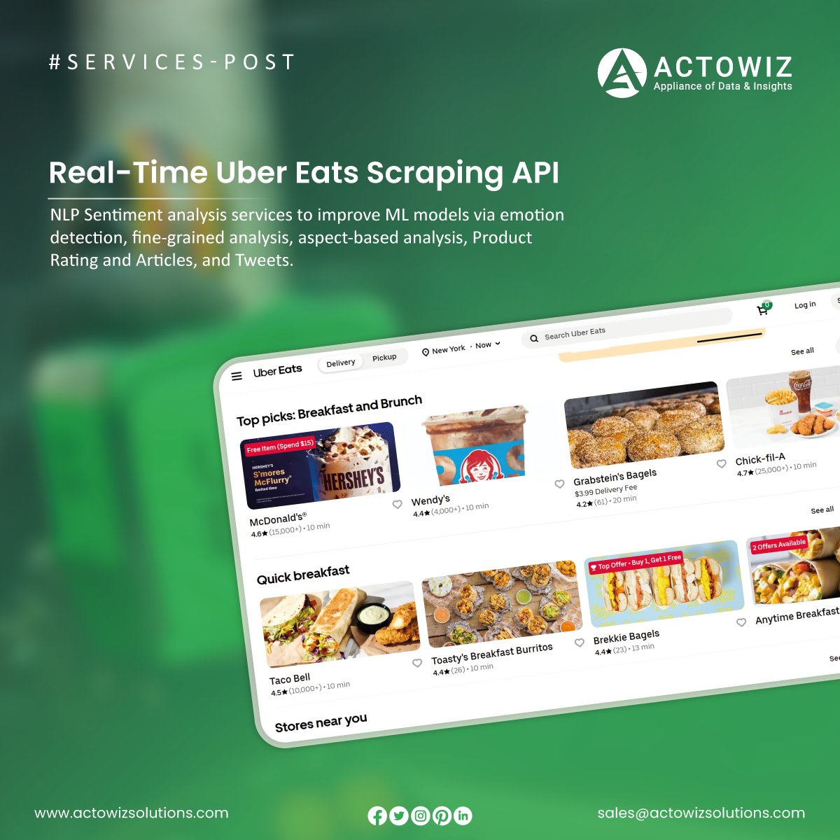 actowizsolution's tweet image. 🍔 Unlock insights from #UberEats in real time!
Track sentiment, ratings, menus &amp;amp; pricing with our advanced #ScrapingAPI.

Perfect for ML, NLP &amp;amp; #Qcommerce brands.

➡️ Learn more: actowizsolutions.com

#UberEatsData #FoodTech #WebScraping #NLP #MLData #QCommerce #USA #UAE #UK
