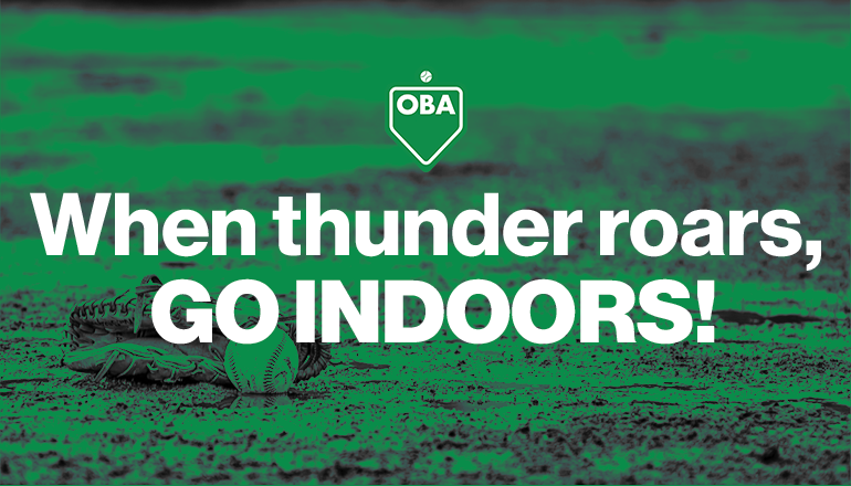 If you can hear thunder, you can get hit by lightning 

Take shelter immediately. If you cannot find a sturdy, fully enclosed building with wiring &amp; plumbing, get into a metal-roofed vehicle. Stay inside for 30 minutes after the last rumble of thunder.

➡️ playoba.ca/safety