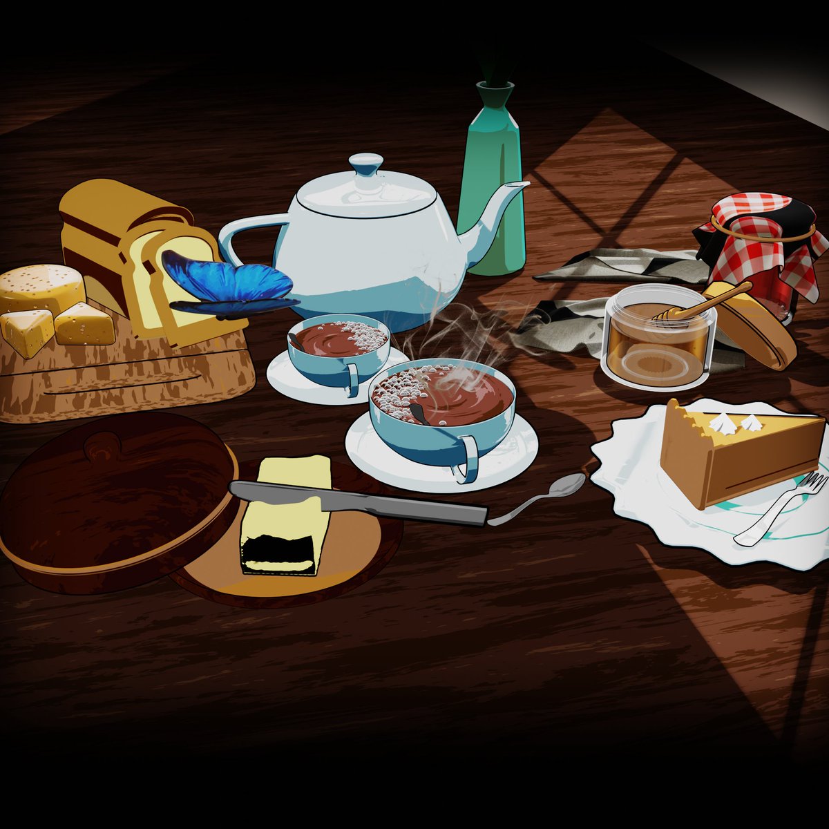 finally done 
wireframe /clay/render 
#blender