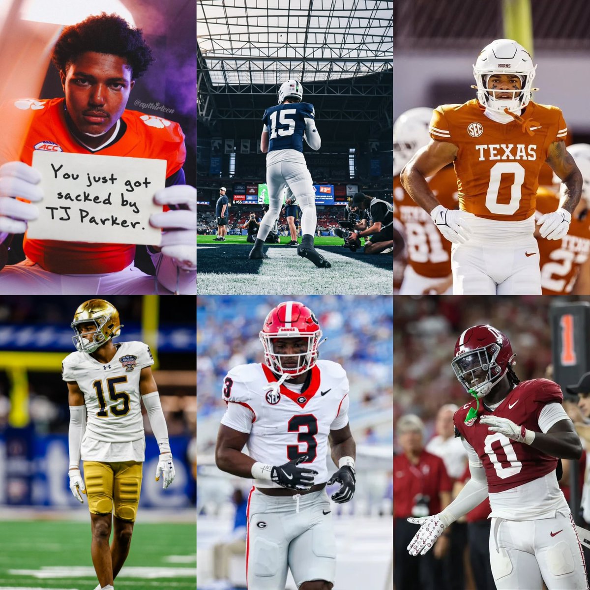 CFBLive247_'s tweet image. My top 5 teams headed into the 2025 College Football season.
1. Clemson Tigers
2. Penn State Nittany Lions
3. Notre Dame Fighting Irish
4. Texas Longhorns
T.5. Georgia Bulldogs/Alabama Crimson Tide