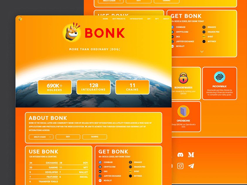 Bonk生态将会成为这一轮全新的memecoin赛道 目前龙头已出来
Bonk赛道最重要的并不是pvp反而是给予钻石手的奖励

#USELESS 
#Hosico
#CryBB
#Baobao

#Ui设计
#网页制作

图形拼接
