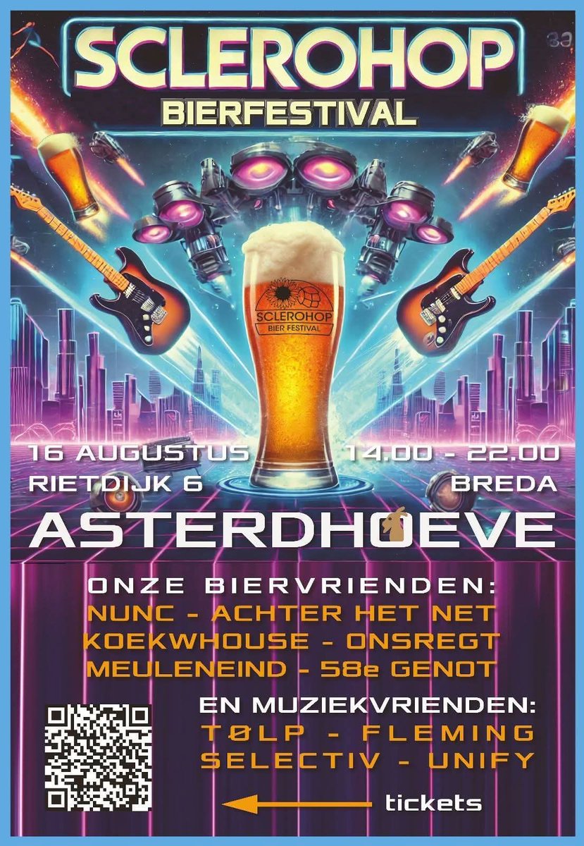 Scleroderma Framed (@scleroframed) on Twitter photo ๐ ScleroHop Bierfestival โ 16 augustus ๐ป Wist je dat er heel veel mensen zijn die ons een warm hart toedragen? ๐ Eรฉn van die geweldige initiatieven is het ScleroHop bierfestival!
๐๏ธ Koop snel je tickets via: ๐ ticketkantoor.nl/shop/ScleroHopโฆ
Mis het niet! ๐บ๐ถ #Sclerodermie ๐ ScleroHop Bierfestival โ 16 augustus ๐ป Wist je dat er heel veel mensen zijn die ons een warm hart toedragen? ๐ Eรฉn van die geweldige initiatieven is het ScleroHop bierfestival!
๐๏ธ Koop snel je tickets via: ๐ ticketkantoor.nl/shop/ScleroHopโฆ
Mis het niet! ๐บ๐ถ #Sclerodermie