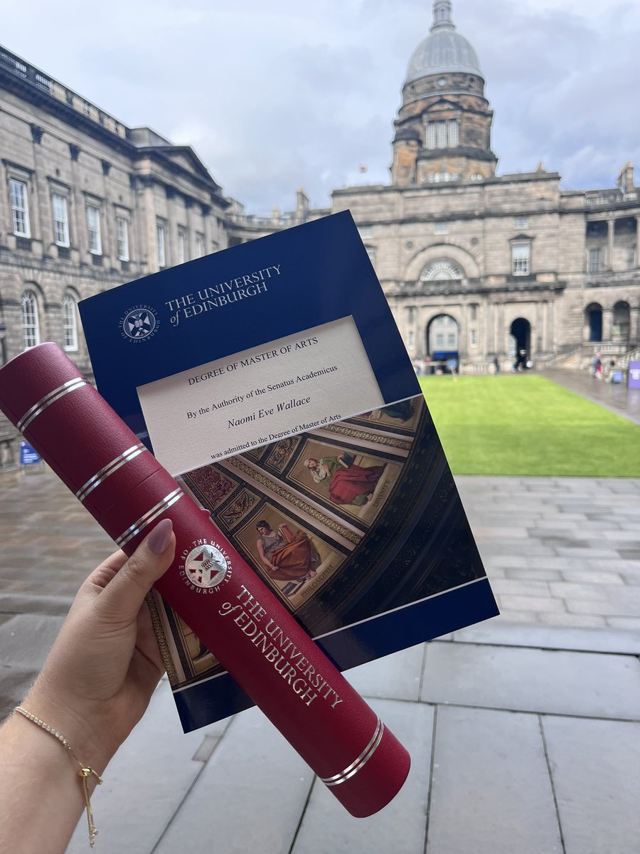 naiwallace's tweet image. Goodbye for now @uniofedinburgh 🎓🫶🏻