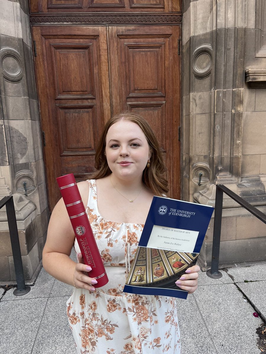 naiwallace's tweet image. Goodbye for now @uniofedinburgh 🎓🫶🏻