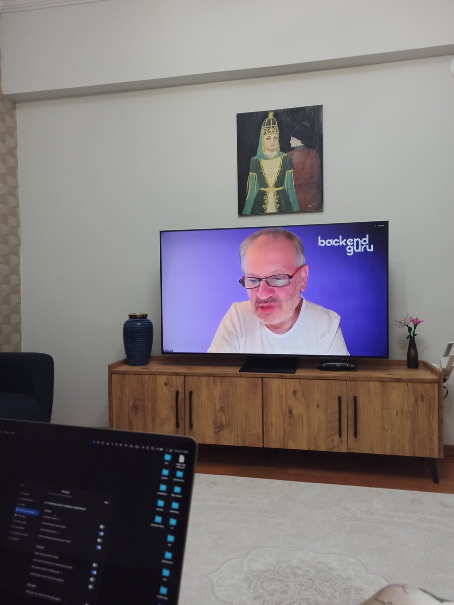 Yazılımcı Kişi (@yazilimcikisi) on Twitter photo Eşimle evimizin tv'sinde <a href="/BackendGuru_/">Backendguru</a> 'nun restAPI eğitimini izliyoruz. Vardı bir hayalimiz 😊 💙
Backend Guru ekibi her perşembe müthiş kaliteli yayınlar yapıyorlar. Böyle bir imkanı kesinlikle değerlendirmek gerekir Eşimle evimizin tv'sinde <a href="/BackendGuru_/">Backendguru</a> 'nun restAPI eğitimini izliyoruz. Vardı bir hayalimiz 😊 💙
Backend Guru ekibi her perşembe müthiş kaliteli yayınlar yapıyorlar. Böyle bir imkanı kesinlikle değerlendirmek gerekir