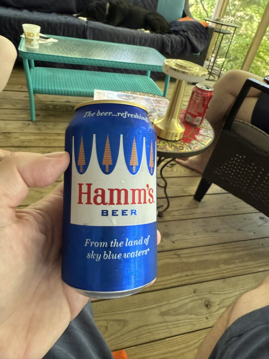 Becasue I am on vacation.  Happy #FourthOfJuly #IndependenceDay #beer exercise your independence <a href="/hammsthebeer/">Hamm's Beer</a>