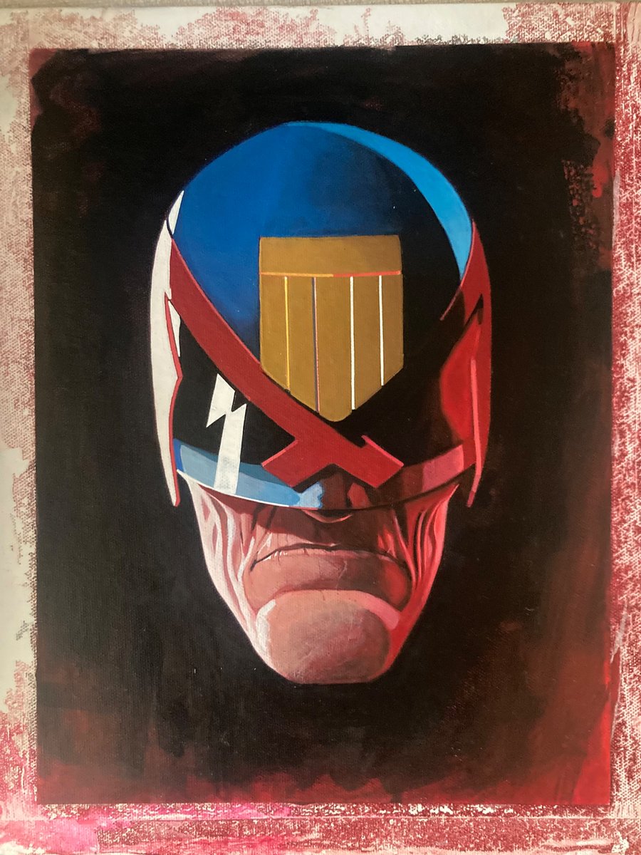 Judge Dredd acrylic painting also up on ebay.co.uk/itm/1676256726…