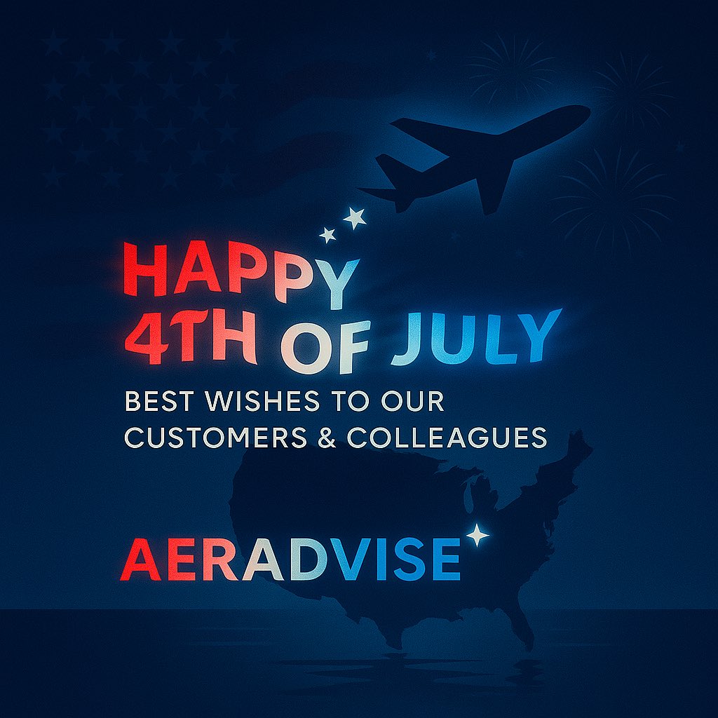 Happy 4th of July!

This Independence Day, all of us at Aeradvise send our warmest wishes to our valued customers, colleagues, and friends across the United States. Wishing you a safe and joyful 4th of July from all of us at Aeradvise!