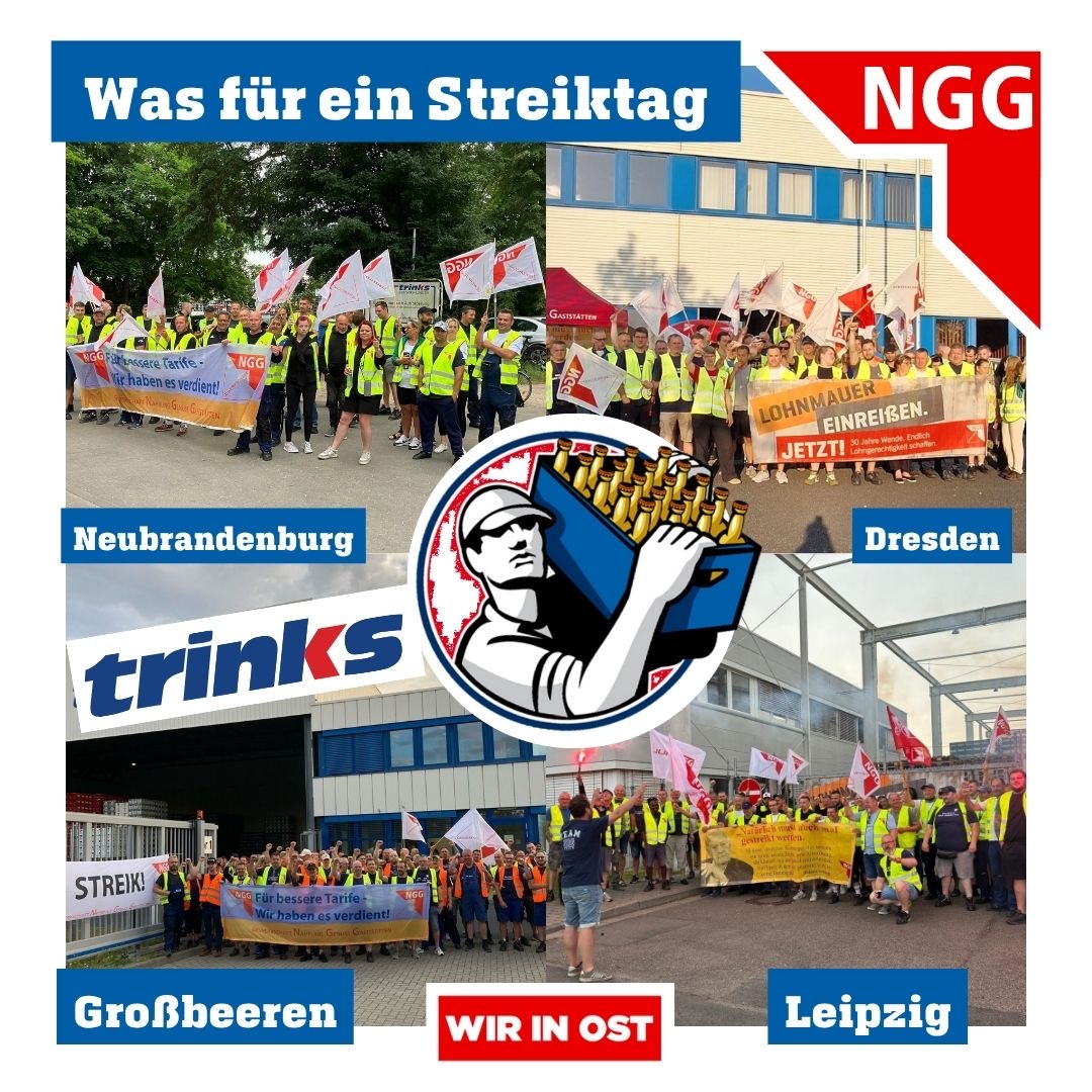 24h-Streik beim Getränkelogistiker TRINKS
🔥 Flächendeckend über die Standorte - im Osten an allen vier - legten die Beschäftigten des Haus- und Hoflieferanten von REWE die Arbeit nieder. Sie wollen sich nicht mit Niedrigbeträgen abspeisen lassen!
Mehr —&gt; ost.ngg.net/artikel/bundes…
