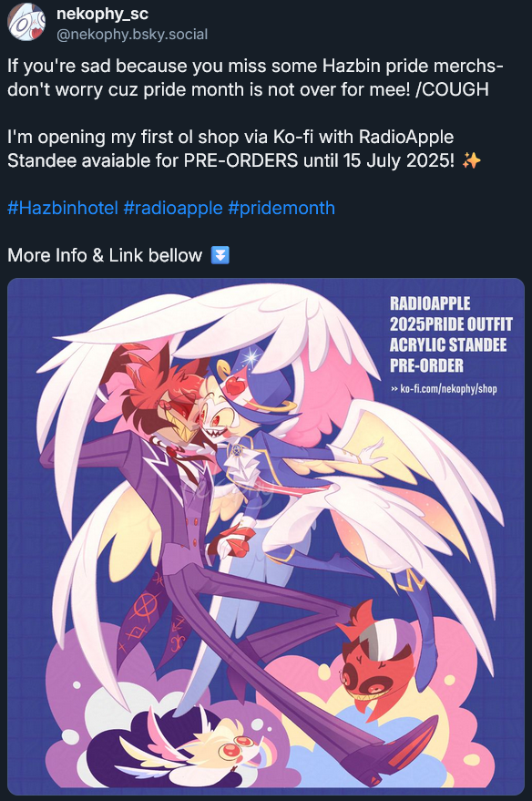 #Hazbinhotel #radioapple #pridemonth   
RadioApple Standee my beloved &lt;3 
More Info &amp; Link bellow⏬