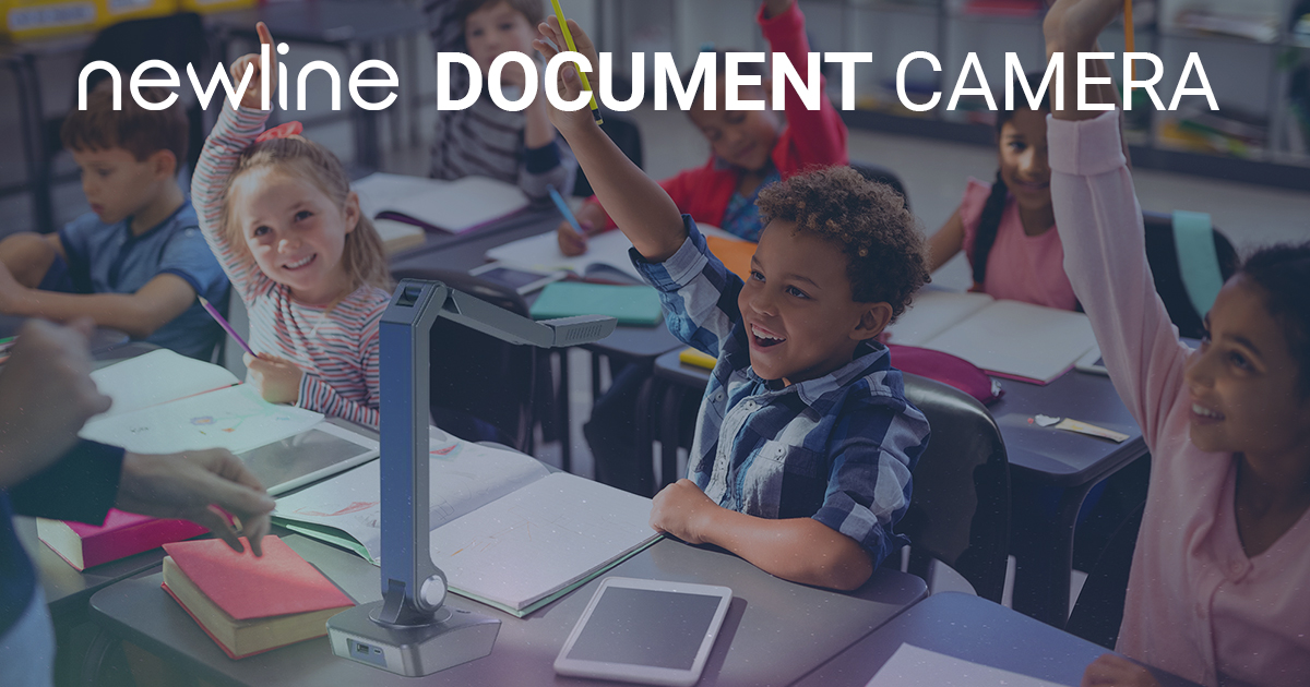 Capture it all in a flash with the Newline Document Camera! Annotate over document camera images, broadcast to student devices and more, all without additional software needs. Learn more at newline.pub/4kFx653