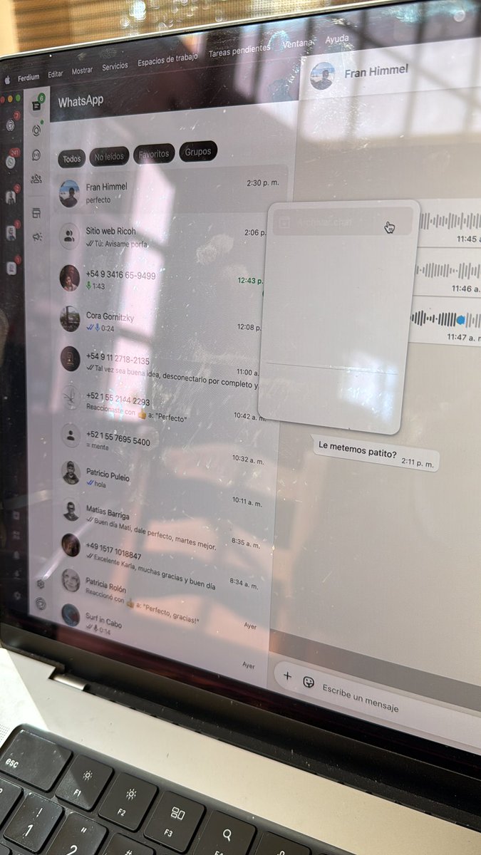 crop7media's tweet photo. @ferdiumteam WhatsApp voice messages are not sent, also have problems with Dark Mode, the design is completely broken.
Ferdium for Mac
Thanks! https://t.co/6t5d81G8DM