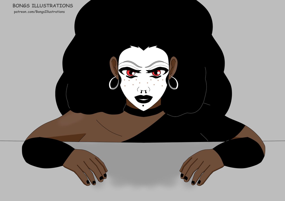 bongs_illus's tweet photo. A Hlubi Goth
#digitalart #illustration #goth #gothgirl #oc #originalcharacter #southafrica #hlubi https://t.co/2u7IJufx9H