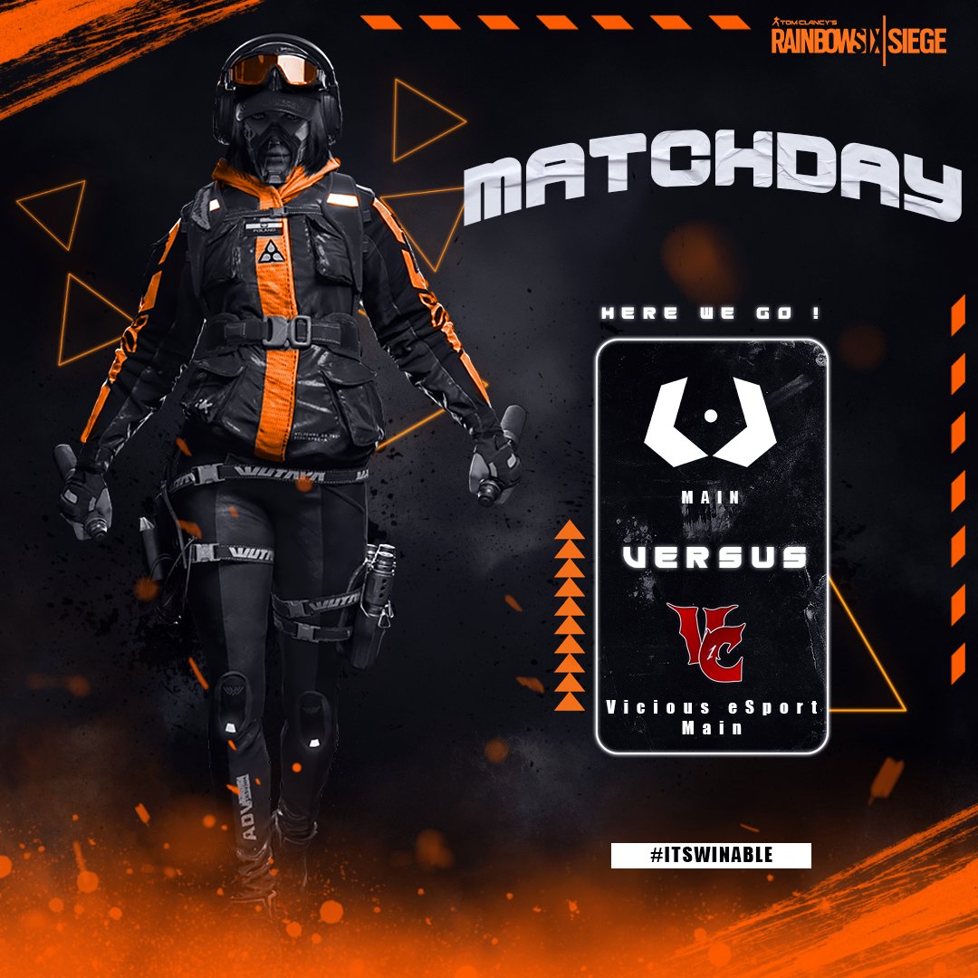 #MATCHDAY #RainbowSix Main Team

🌎[ALL] Rainbow Six Siege: Ultimate League #2
🆚Vicious eSport
⏰20:00 CEST
📺N/A

Powered by:
<a href="/myckras/">CKRAS.com</a>
morada.de 
<a href="/WOEbootcamp/">WORLD OF ESPORT</a>

#itsWinable