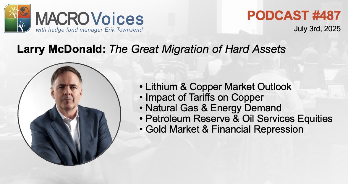 MacroVoices Podcast (@macrovoices) on Twitter photo MacroVoices <a href="/ErikSTownsend/">Erik Townsend 🛢️</a> & <a href="/PatrickCeresna/">Patrick Ceresna📈📉</a> welcome, Larry McDonald <a href="/Convertbond/">Lawrence McDonald</a>. They’ll discuss everything from copper to the dollar to precious metals. bit.ly/3Gqe0Bt MacroVoices <a href="/ErikSTownsend/">Erik Townsend 🛢️</a> & <a href="/PatrickCeresna/">Patrick Ceresna📈📉</a> welcome, Larry McDonald <a href="/Convertbond/">Lawrence McDonald</a>. They’ll discuss everything from copper to the dollar to precious metals. bit.ly/3Gqe0Bt