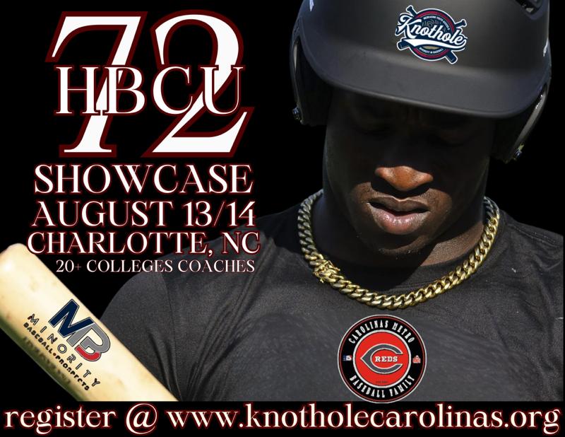 Our 6th Annual #HBCU Baseball Showcase is August 13-14 at The Stick! 

Coaches will be here scouting YOU! This is your chance to showcase your skills!  

Info/Register: knotholecarolinas.org/6th-annual-hbc…